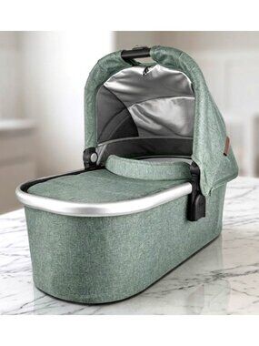 NEW UPPAbaby Bassinet V2 – Emmett (Green Mélange) – Fits Vista & Cruz (2015+)